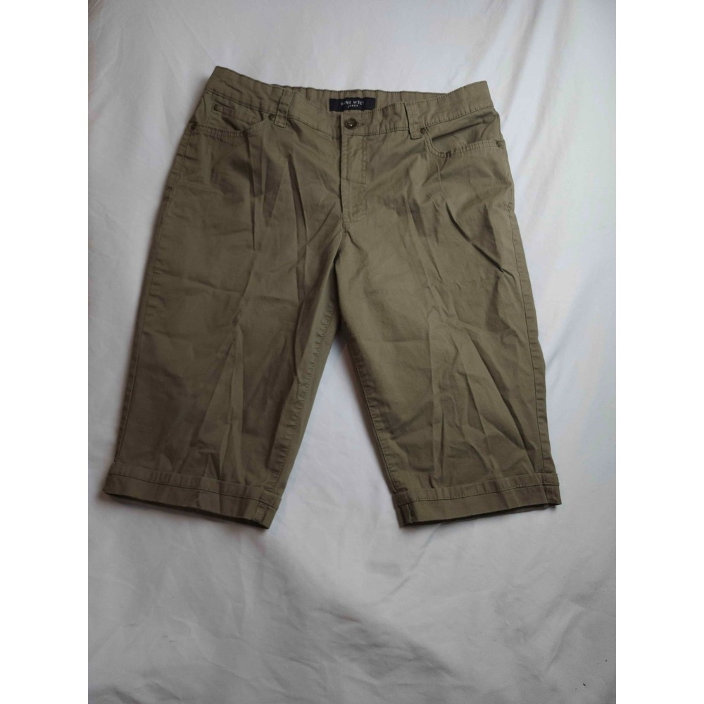 Nine West Jeans Bermuda Shorts Womens 14/31‎ Brown Granola Girl Summer Gorpcore